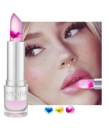 Petansy 3 Colors Jelly Flower Lipstick Set - Waterproof and Durable Lip Makeup - Gift Box Included (3 Pcs) - Buy Online on GoSupps.com