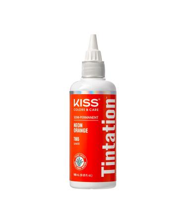 Kiss Tintation Semi-Permanent Hair Color 5 Ounce (Neon Orange)
