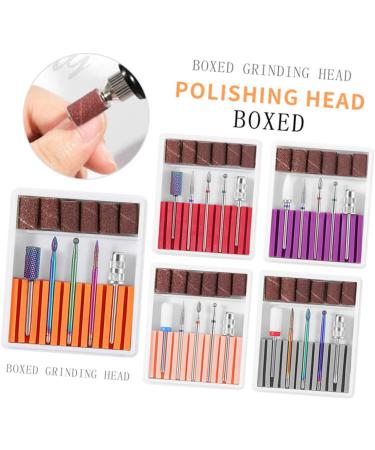 POPETPOP 2 Sets Drill Bits for Nails Nail Art Equipment Nail Bits Nail Polish Tools Manicure Drill Bits Nail Polish Accessories Gel Polish Remover Drill Bit Acrylic Purple Nail Drill 6.5x5.5cmx2pcs Purplex2pcs - Buy Online on GoSupps.com