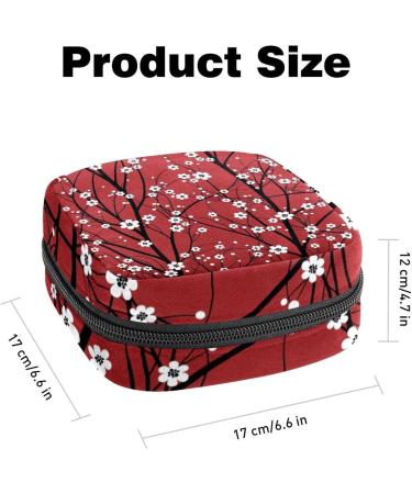 Storage Bags for Women's Bandages & Menstrual Cups - Cherry Tree Design | Ideal for Teens & Women - Buy Online on GoSupps.com