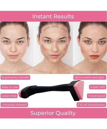 Contouring & Highlighting Make-up Stamp | Perfect Contour Tool for Powder, Liquid, & Cream | Contour Applicator for Flawless Results - Buy Online on GoSupps.com