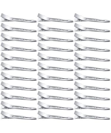 60 pieces of duck hair clips hair clips fix 2.2 inch hair clips alligator clips no track hair clip hair clips for styling hair clamps hairdresser requirement for women girls hair styling silver hairpise - Buy Online on GoSupps.com