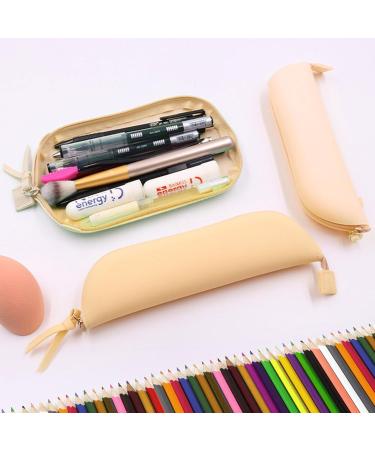 Travel Makeup Brush Holder - Yellow Silicone Portable Cosmetic Organizer for Face Brushes - Soft & Sleek Makeup Tools Bag - Buy Online on GoSupps.com