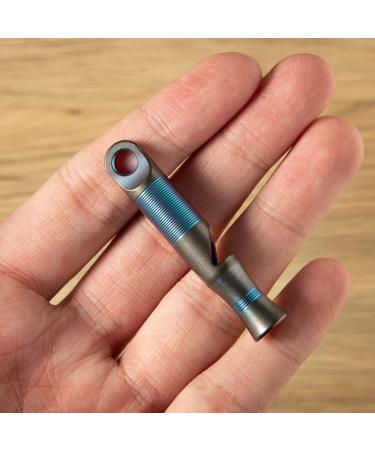 WeKnife Titanium Emergency Whistle with Paracord - Loud Blast for Safety in Kayaking, Boating, Camping & Hunting - Coyote Blue - Buy Online on GoSupps.com