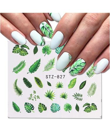 Summer Nail Art Stickers - 29 Self Adhesive Decals for Manicure DIY - Flamingo, Leaves, Cactus Design - Women, Girls, Kids Craft - Buy Online on GoSupps.com