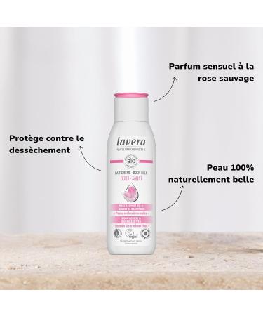 lavera Milk Gentle Cream - Natural cosmetics - vegan - Organic Wild Rose & Shea Butter - certified - 200 ml - Buy Online on GoSupps.com