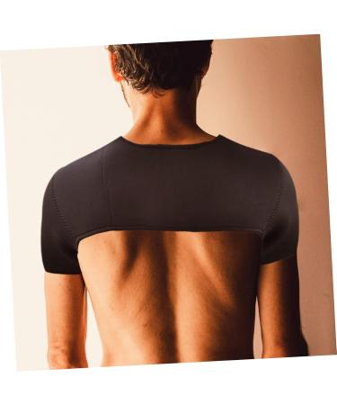 Warm Double Shoulder Support Brace - Heated Shoulder Pads for Men | Fitness Stabilizer Protector - Buy Online on GoSupps.com