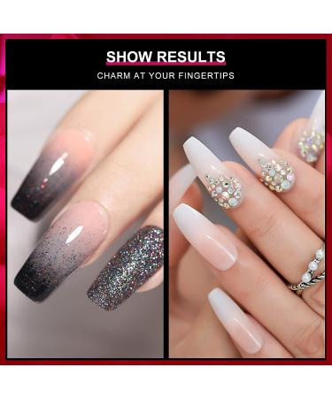 AORAEM 240pcs Acrylic False Nail Tips - Square & Coffin Shapes for DIY Nail Salon - Buy Online on GoSupps.com