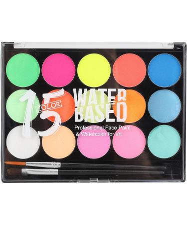  Zisemeil Children's Face Paint Kit 15 Colors Water-Based Body Paint Palette Washable Makeup Kit Halloween Cosplay Party 30g (Type B) - Buy Online on GoSupps.com