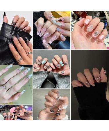 Nayyana 75 Pieces 3D Cross Nail Charms - Vintage Gothic Retro Punk Designs | Chrome & Silver Mix for Stunning Nail Art - Buy Online on GoSupps.com