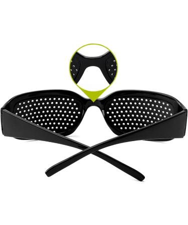Grenhaven Black Pinhole Glasses for Eye Training | Improve Vision Naturally - Buy Online on GoSupps.com