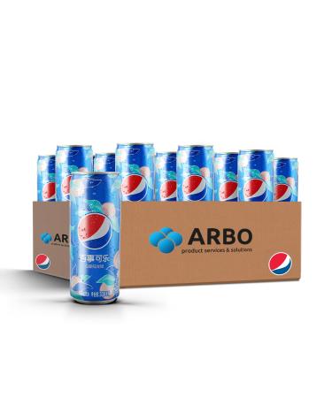 Generisch Peps White Peach Peach Peach Edition China Lot de 12 bo tes en aluminium 330 ml