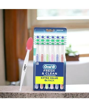 Buy Plastic Measuring Spoon (17x4 cm 31g) & Fresh & Clean Toothbrushes (6 Medium 5 Pieces) - International Shipping Available - Buy Online on GoSupps.com