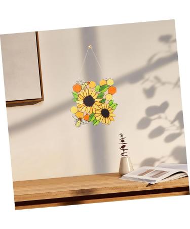 Zerodeko 1pc Bee Sunflower Home Decor Ornament Bee Decor for Home Sunflower Pendant Household Art Paintings - Buy Online on GoSupps.com