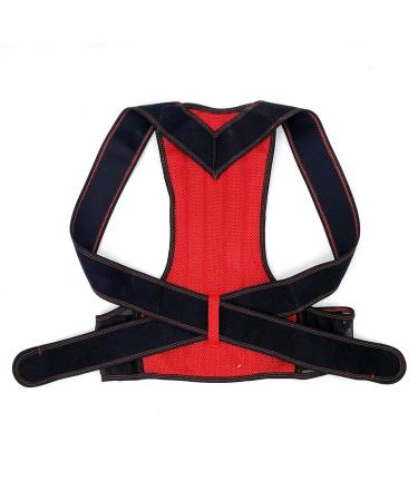 Back Waist Posture Corrector Adjustable Adult Correction Belt Waist Trainer Shoulder Lumbar Brace Spine Health Support Belt Vest Black S - Buy Online on GoSupps.com