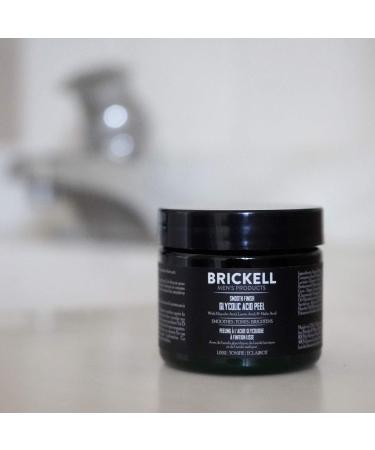 Brickell Men's Glycolic Acid Peel - Natural & Organic Anti-Aging Solution for Wrinkles | 2oz - Buy Online on GoSupps.com