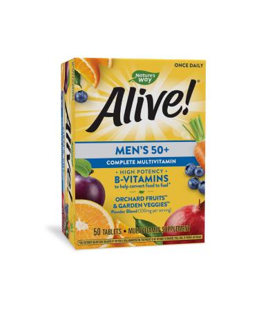 Nature's Way Alive! Men's 50+ Complete Multivitamin 50 Tablets