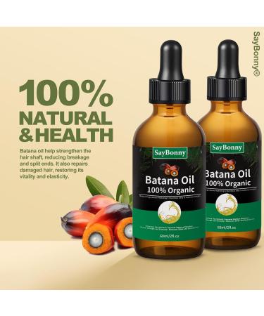 Batana Oil from Honduras - 100% Pure & Natural Hair Growth Treatment for All Hair Types | 2.02 fl oz - Buy Online on GoSupps.com