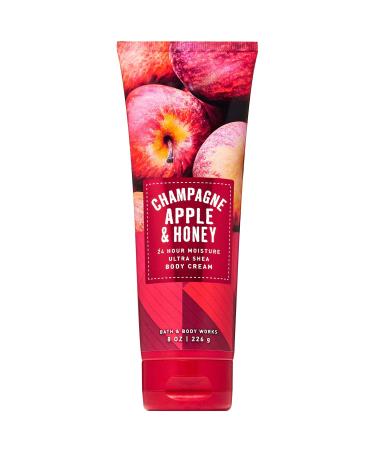 Bath and Body Works CHAMPAGNE APPLE & HONEY Ultra Shea Body Cream 8 Ounce (2019 Edition)