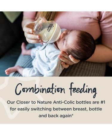 Tommee Tippee Advanced Anti-Colic Baby Bottle Starter Kit Slow and Medium-Flow Breast-Like Teats for a Natural Latch Triple-Vented Anti-Colic Wand Purple - Buy Online on GoSupps.com