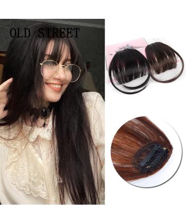 Bangs Hair Clip Fake Synthetic Air Bangs Clip-in Hair Extension Fringe Natural False Blunt Hairpiece Clip in Front Neat air bangs with with Temples for Women Bangs Clip in Hair (Size : 1 PC Color : 1 PC K18-4 - Buy Online on GoSupps.com