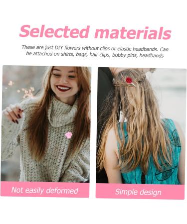 Housoutil 100 Pcs Headwear Material Wedding Hair Accessories Diy Hair 3d Rosebud Diy The Flowers Crafts Bride 3.5X3.5cmx5pcs Assorted Colorx5pcs - Buy Online on GoSupps.com