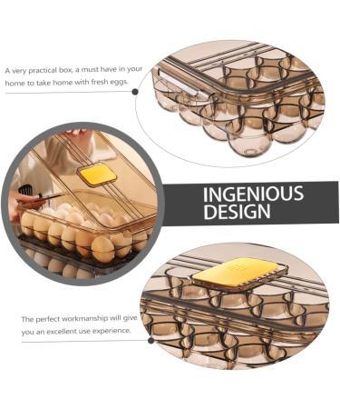 OSALADI Box Egg Carton Plastic Trays Stuffed Eggs Egg Holder for Fridge Egg Container Flat Shoes re-usable - Buy Online on GoSupps.com