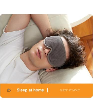 3D Contoured Sleeping Eye Cover Block Out Light Comfortable Breathable V-Shaped Nose Design for Meditation Traveling Napping with Wide Eye Space Relieves Headaches - Buy Online on GoSupps.com