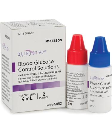 McKesson Quintet AC Blood Control Solution for Glucose Meter - Level 1/Level 2 - 1 Count - Buy Online on GoSupps.com