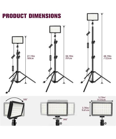 Dimmable 5600K Photography Lighting Kit with Tripod Stand and Color Filters | Perfect for Video Streaming and Photo Shooting - Buy Online on GoSupps.com