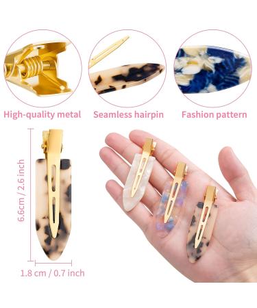 Kiiwah 10pcs Seamless Hair Clip Set | No Bending Hair Pin Curl Clips with Storage Box for Women & Girls - Perfect for Hair Styling & Makeup - Buy Online on GoSupps.com