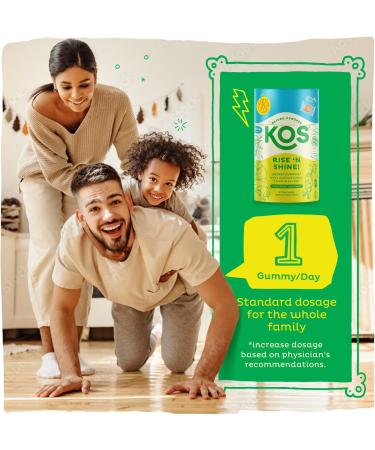 KOS B12 Gummies for Adults - Gelatin & Sugar Free Vegan Natural Energy Gummies with Vitamin B Complex & Caffeine - Chewable Metabolism Gummy - 1 Month Supply 3. Energy Gummies - Buy Online on GoSupps.com