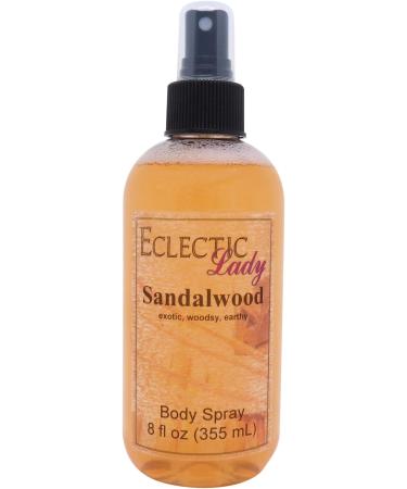 Sandalwood Body Spray Body Mist for Women with Clean Light & Gentle Fragrance Long Lasting Perfume with Comforting Scent for Men & Women Cologne with Soft Subtle Aroma For Daily Use Regular Strength 8 Fl Oz (Pack of 1)