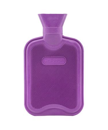HomeTop Premium Classic Rubber Hot Water Bottle, Great for Pain Relief, Hot and Cold Therapy (1L, Purple) - Buy Online on GoSupps.com