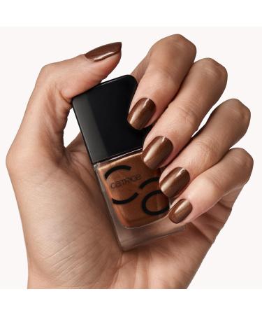 Catrice Iconails Gel Lacquer No. 172 - Long-lasting Vegan Nail Polish Acetone-Free Glossy Brown (10.5ml) - Go Wild Go Bold! - Buy Online on GoSupps.com