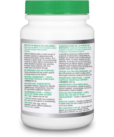 Organika Liposomal L-Glutathione 500 mg- Supperior Absorption Potent Antioxidant Immunity Support Helps Tissue Repair Detox - 30vcaps 30 Day Supply - Buy Online on GoSupps.com