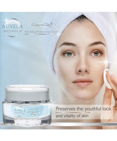 Auvela Creme - Brilliance SF Anti-Aging & Anti-Wrinkle Cream | Hydrate & Protect Your Skin | Jeaune Bisou Alluvia Labs - Buy Online on GoSupps.com