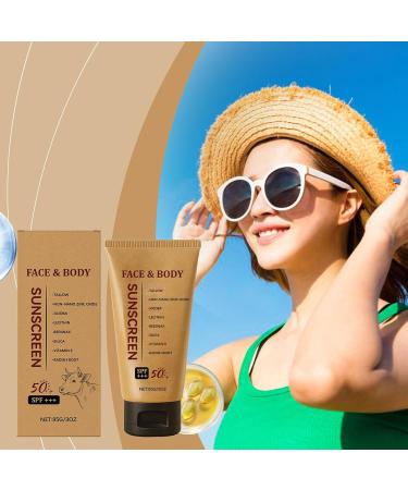  G n rique Natural Sunscreen 85g Organic Face Cream Tallow Moisturizer Moisture Lock and UV Protection Formula Hydrating Skin Care Daily Use Lotion Sun Protection for Face & Body - Buy Online on GoSupps.com