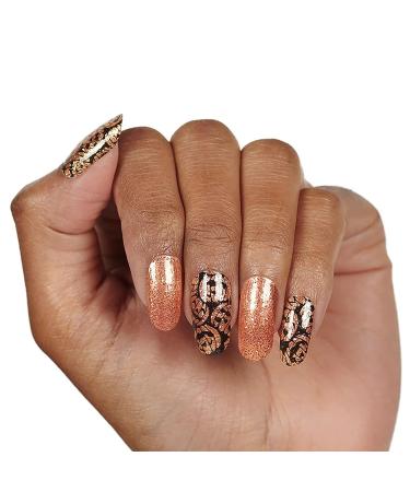 Color Street Halloween 2021 Nail Strips - Orange Glitter on Black Backing - Buy Online on GoSupps.com