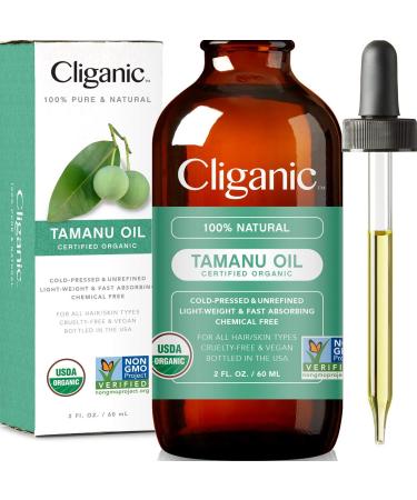 Cliganic 100% Pure & Natural Oil Tamanu 2 fl oz (60 ml)