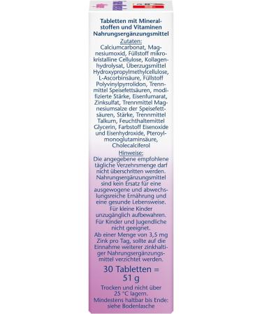 Doppelherz Women Minerals + Collagen - 30 Depot Tablets with Calcium Folic Acid & Trace Elements for Optimal Health - International Shipping Available - Buy Online on GoSupps.com