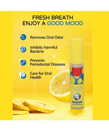 20ml Moisturizing Lemon Mouth Spray | Refreshing Bad Breath Solution | Portable Oral Care Spray - Buy Online on GoSupps.com