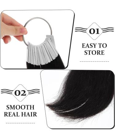 Hemobllo Lot de 30 M ches de Cheveux Humains Naturels 3 Degr s Nuancier de Couleurs Anneaux Pvc Num rot s R utilisables pour Formation Coiffure Salon et Tests de Coloration - Buy Online on GoSupps.com
