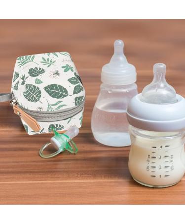 Nupaque Baby Pacifier Box | Pacifier Holder Bag with Clip | For 2 Pacifiers | Ideal for Diaper Bag Pram & Outdoor Trips | Green - Buy Online on GoSupps.com