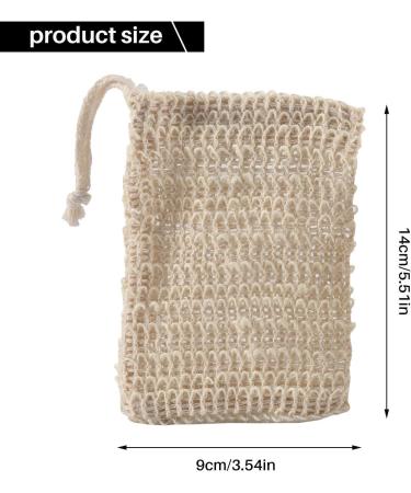 150Pcs Natural Sisal Soap Bags - Exfoliating Shower & Bath Pouch Holders for Soap Savers | Eco-Friendly & Durable - Buy Online on GoSupps.com