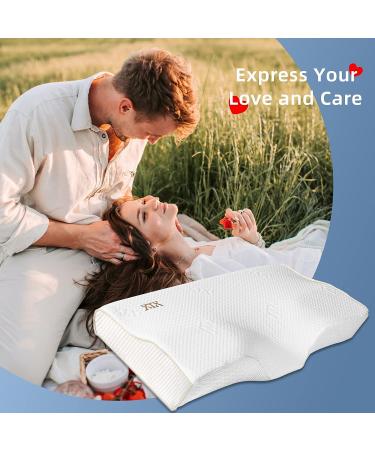 XTX Cervical Memory Foam Pillow: Orthopedic Support for Neck and Shoulder Pain Relief - CertiPUR-US Certified - 23.6 x 13.4 x 4.2 - Ideal for Side, Back, and Stomach Sleepers - Buy Online on GoSupps.com