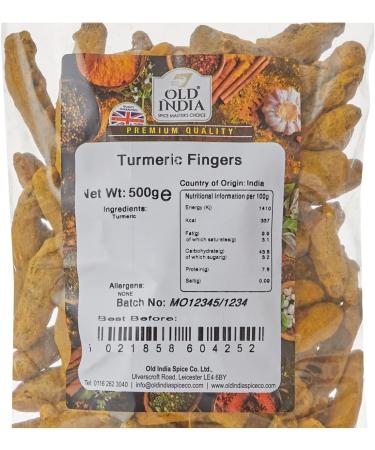 Old India Turmeric Fingers 500g - Premium Quality Spice (Pack of 1) - Buy Online on GoSupps.com