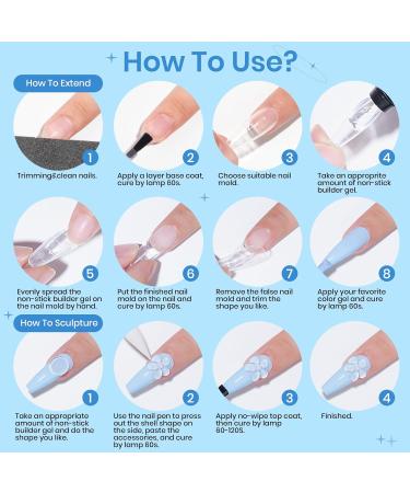 Buy Supwee Solid Builder Gel for Nails - 60g Multifunctional Clear Sculpture Gel for DIY Nail Art & Manicure - Non-Adhesive Hand-Poly Extension Gel - Buy Online on GoSupps.com