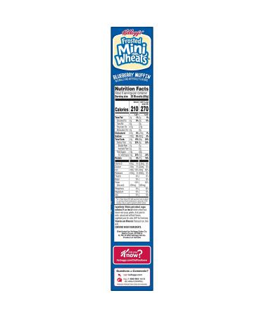Kellogg's Frosted Mini Wheats Blueberry Muffin Cereal 14.3oz - Kids Snack - Buy Online on GoSupps.com