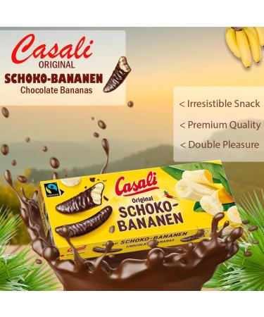  SORINA Casali Chocolate Bananas - Irresistible Chocolate Coated Banana Candies - 48 Pieces 600 g - 6x - Buy Online on GoSupps.com